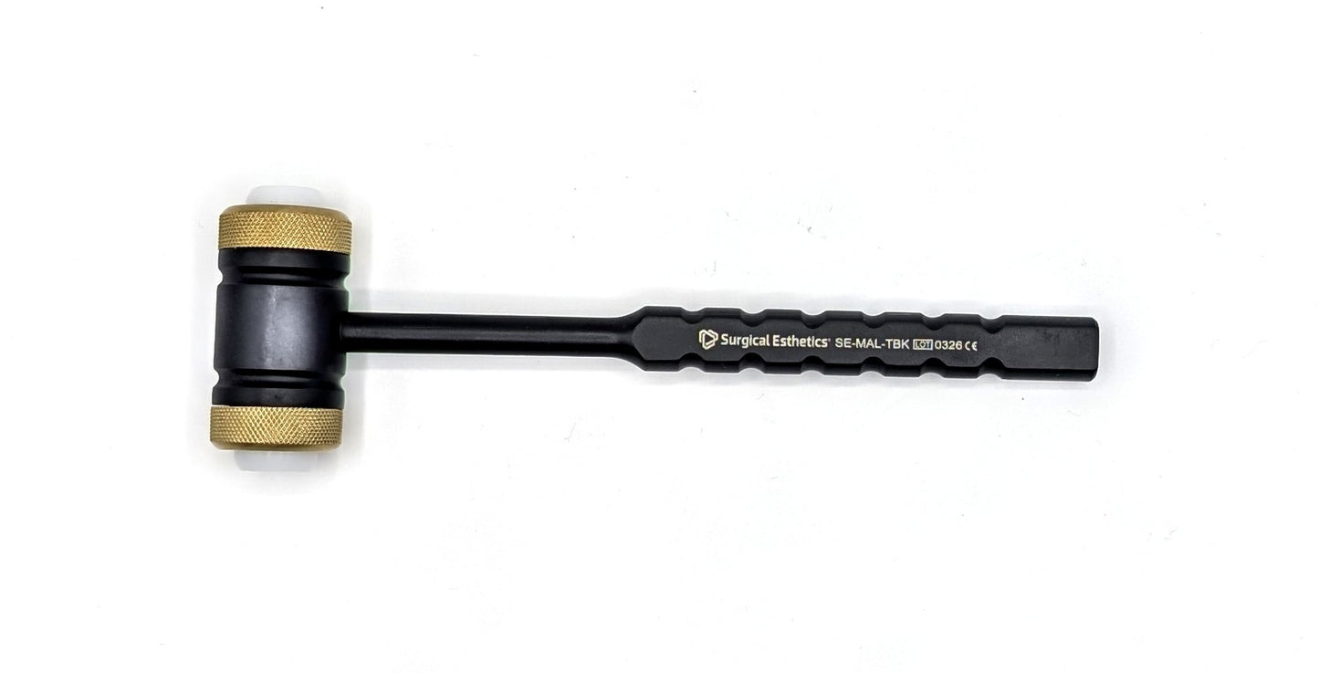 Mallet - Mead Style, Nylon Heads, Titanium Nitride Coated