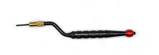 2.0mm Osteotome - Concave Tip, Offset Handle with Stopper, Titanium Nitride Coated